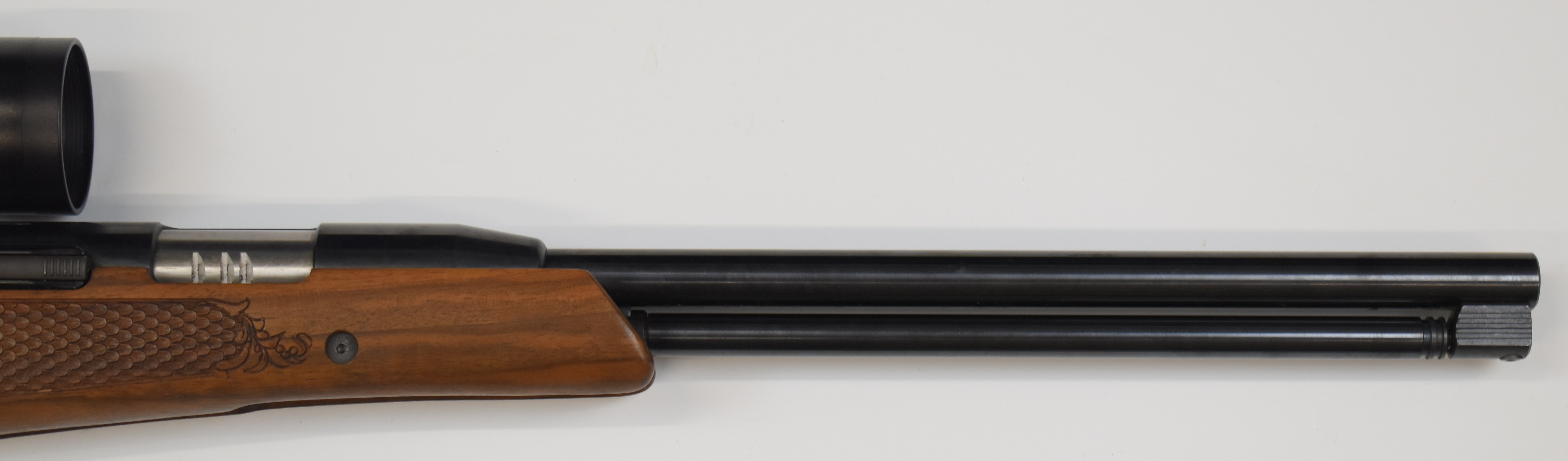 Air Arms TX200 .22 under-lever air rifle with carved semi-pistol grip and forend, adjustable - Image 5 of 9