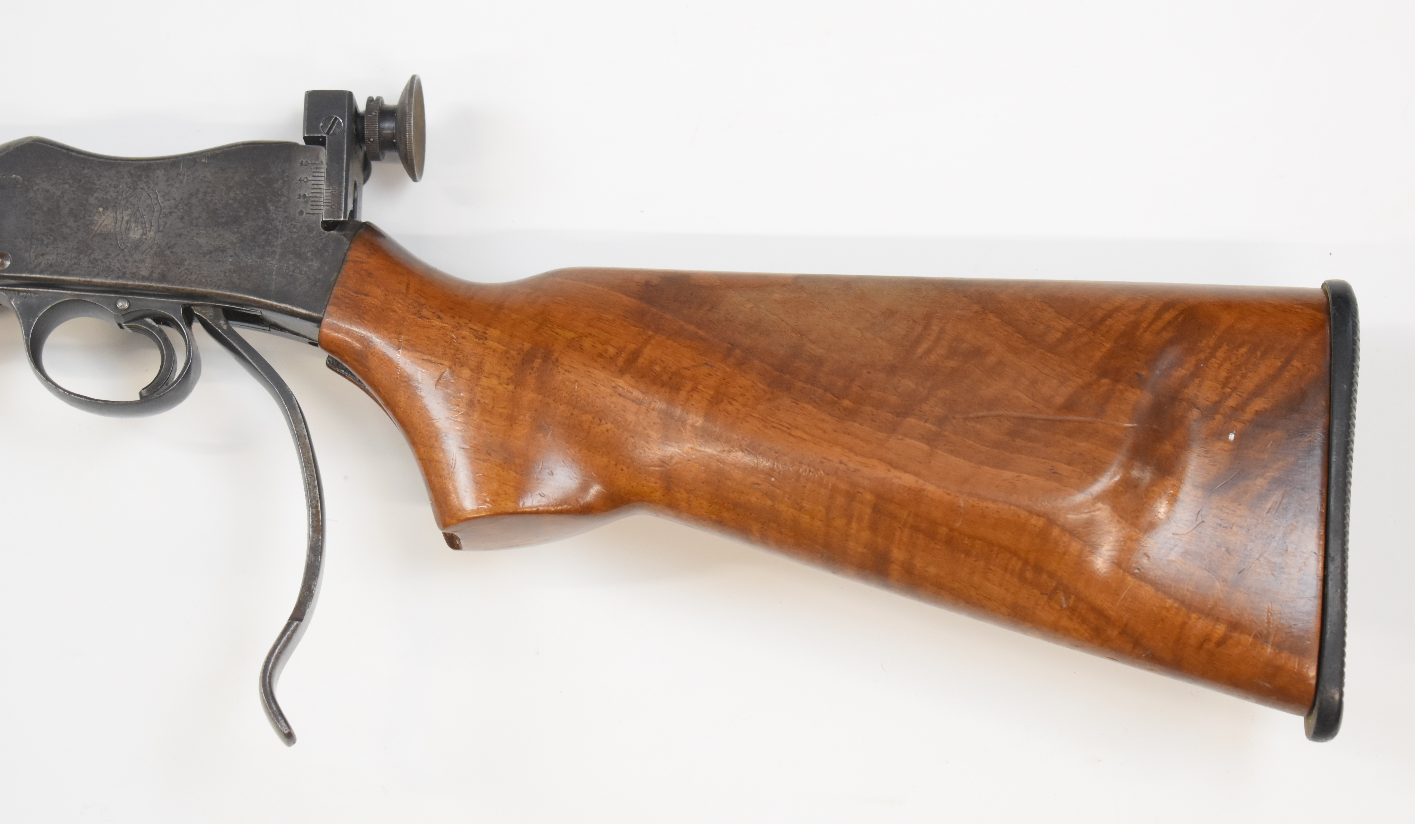 BSA .220 underlever-action target rifle with semi-pistol grip, raised cheek piece, sling mounts, BSA - Image 7 of 10