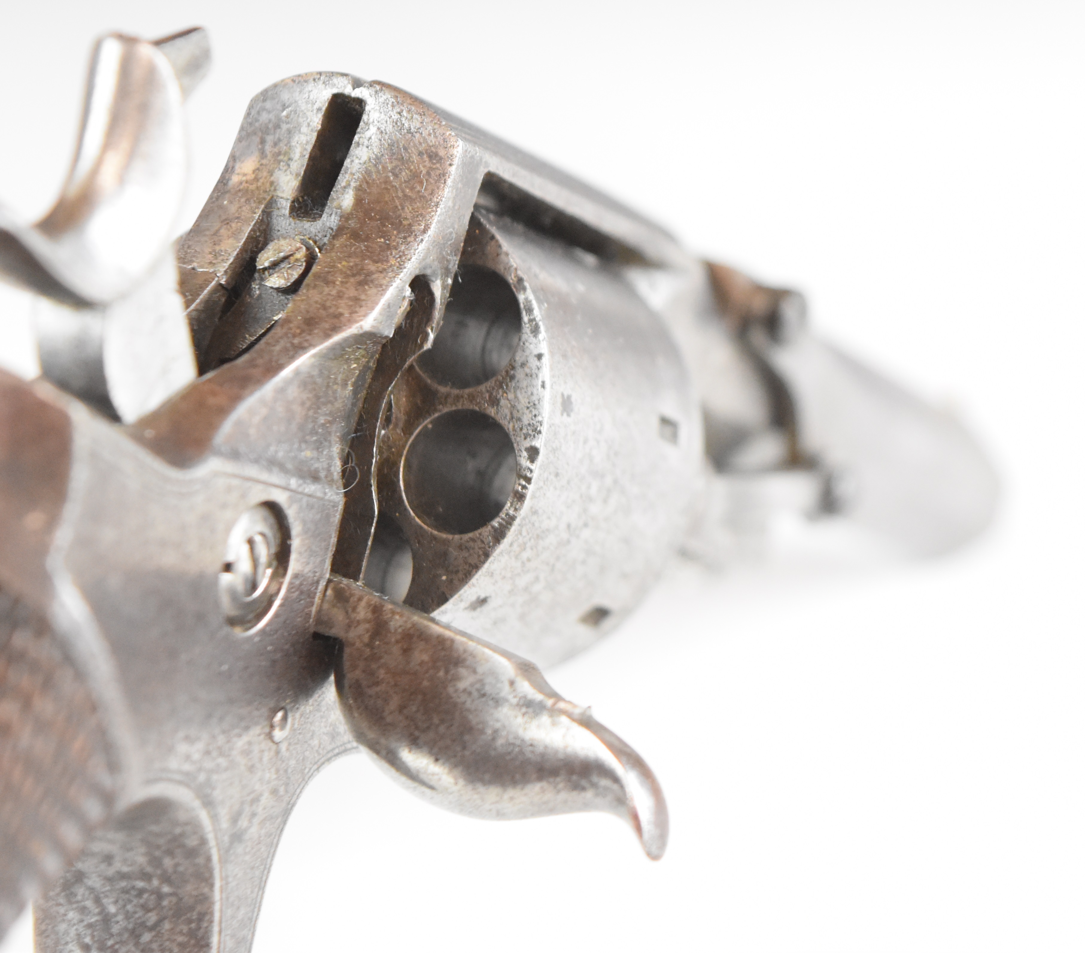 Tranter pattern .32 seven-shot single-action revolver with line engraved frame, sheath trigger, - Image 8 of 8