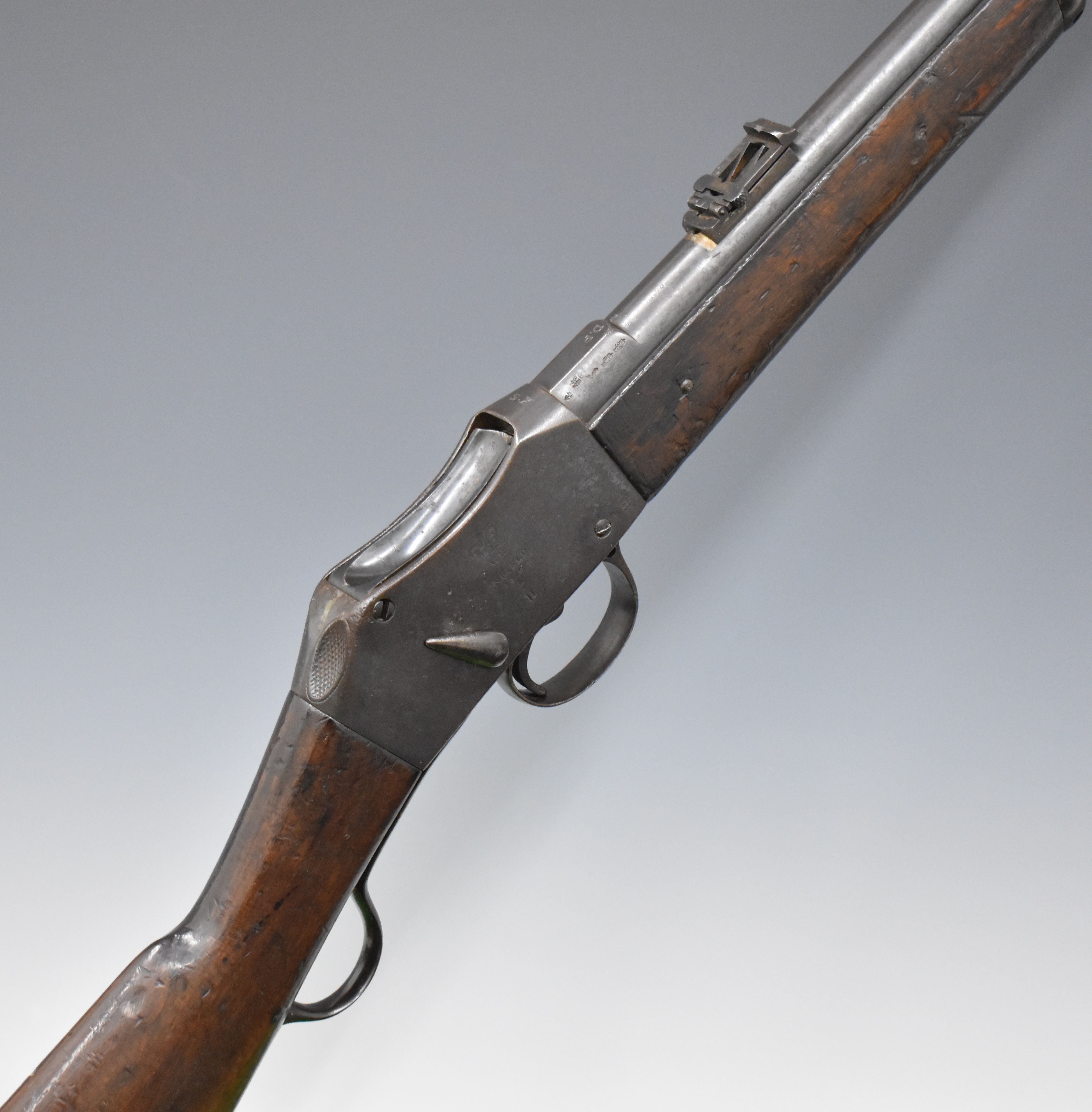 Enfield Martini-Henry Mark II .577/450 2-band carbine rifle with lock stamped 'VR Enfield 1876