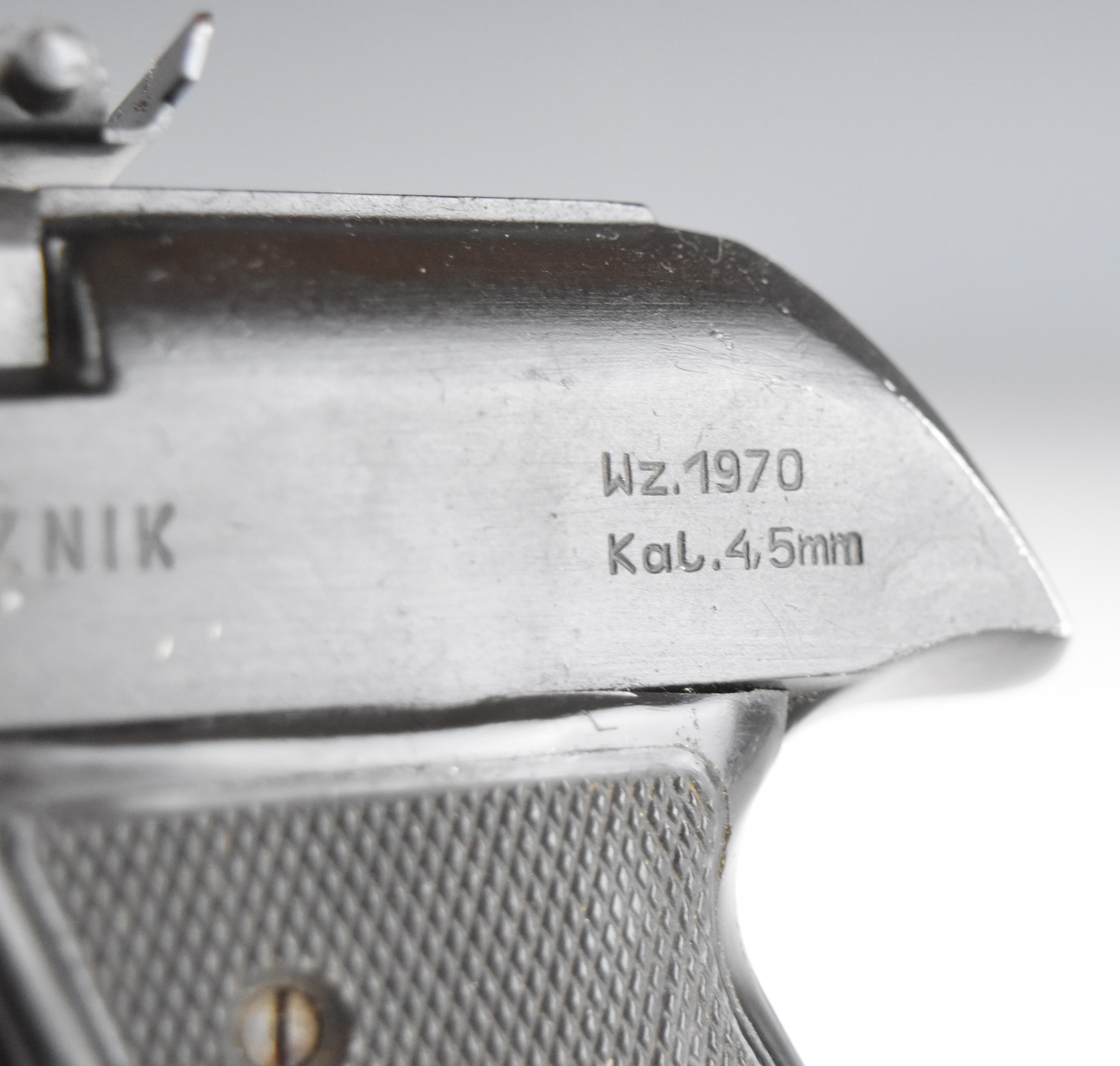 Polish Predom Lucznik model 1970 .177 Polish Army training target air pistol dated 1978 with - Image 7 of 12