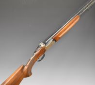 Bettinsoli 12 bore over and under ejector shotgun with engraved locks, underside, trigger guard, top