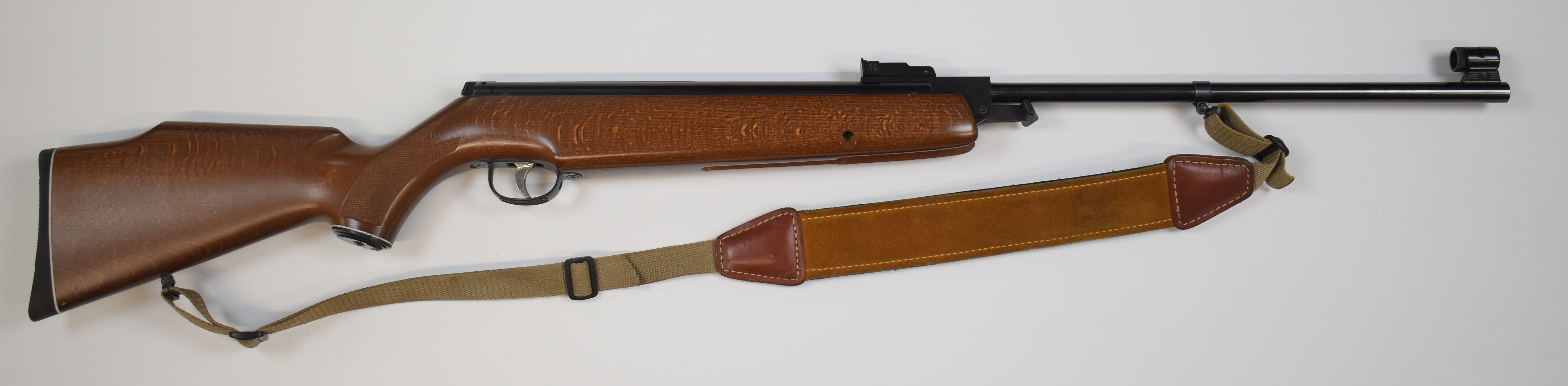 Webley Omega .177 air rifle with chequered semi-pistol grip, raised cheek piece, padded canvas and - Image 2 of 12