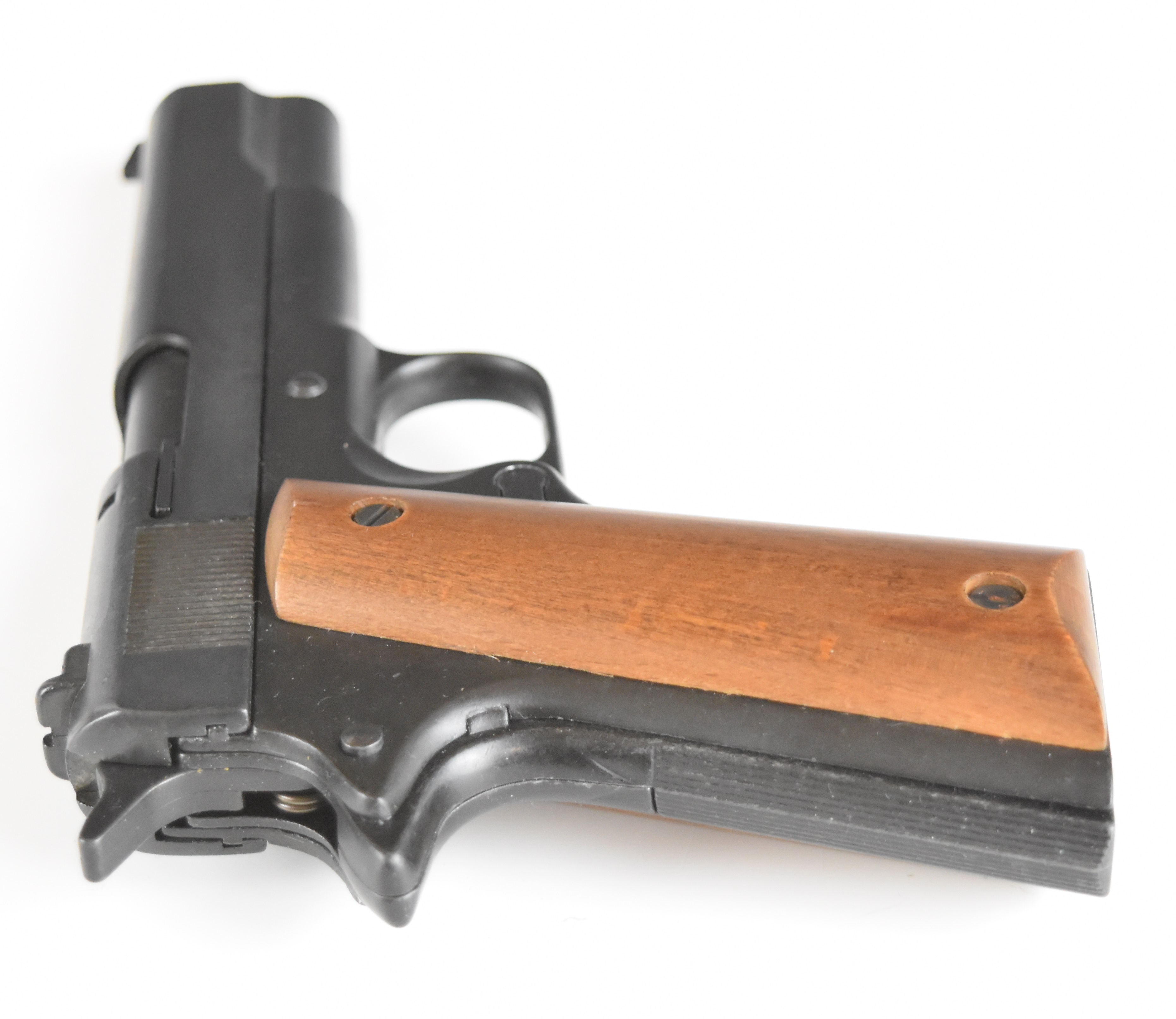 BBM Bruni 96 8mm blank firing pistol with wooden grips, in original box with instruction manual - Image 4 of 12