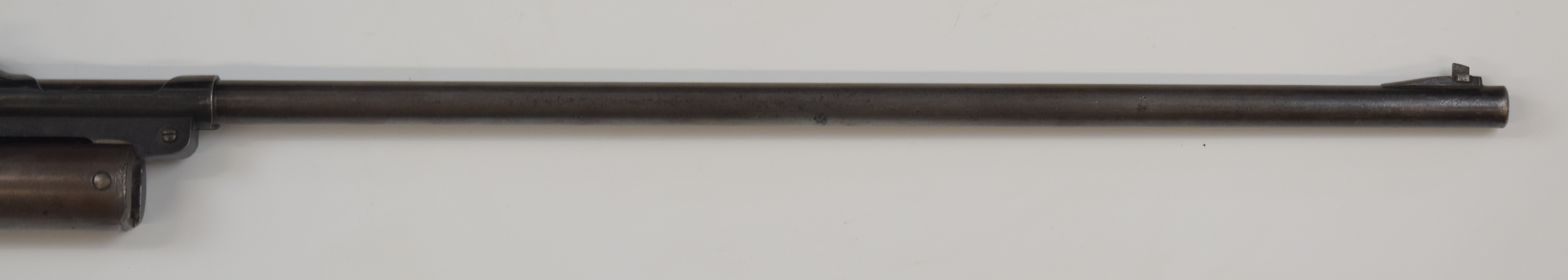 Webley Service Mark II .22 air rifle with interchangeable barrel, adjustable pop-up peep hole target - Image 5 of 10