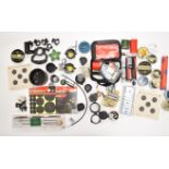A collection of air rifle, pistol and gun parts and accessories including cleaning kits, pellets,
