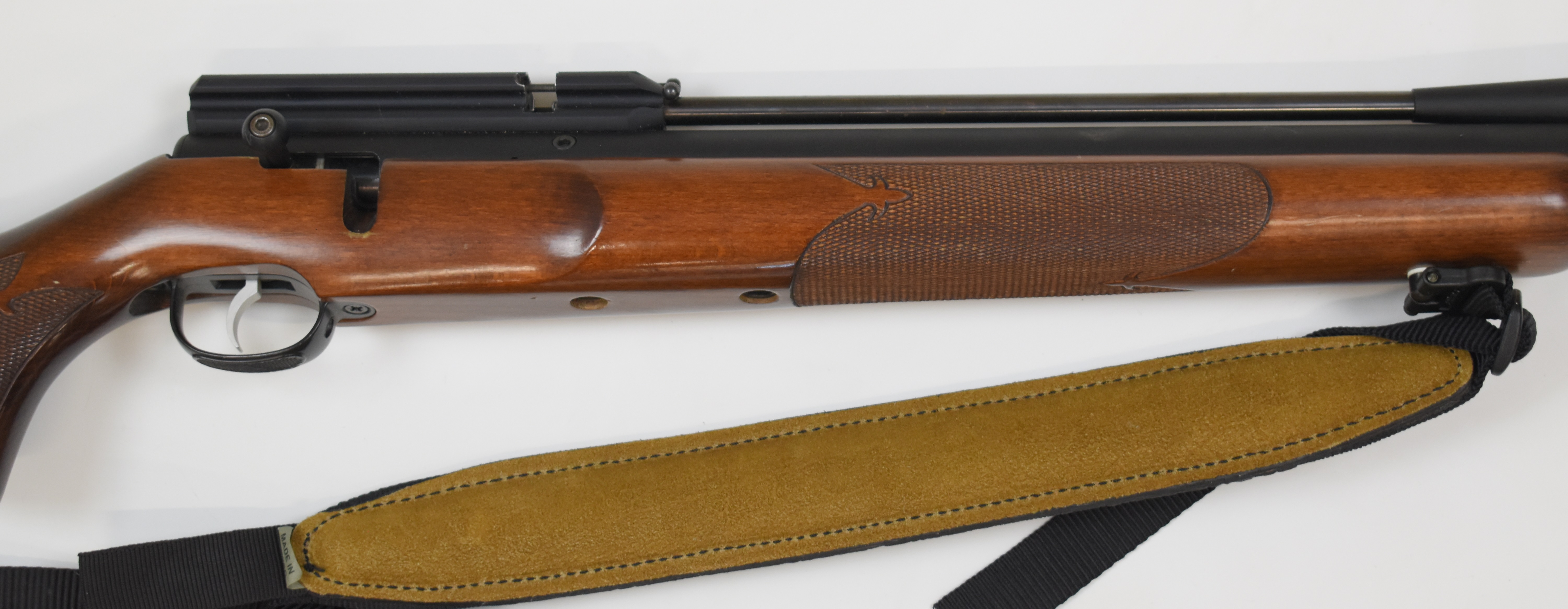 Webley Axsor .22 PCP air rifle with chequered semi-pistol grip and forend, raised cheek piece, - Image 4 of 20