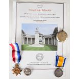 South Africa WW1 1914/1915 Star named to Burger N G C Pretorius, Carolina Kommando, WW1 War Medal
