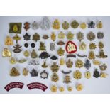 Collection of approximately 60 Canadian, New Zealand and Australian badges including Canadian