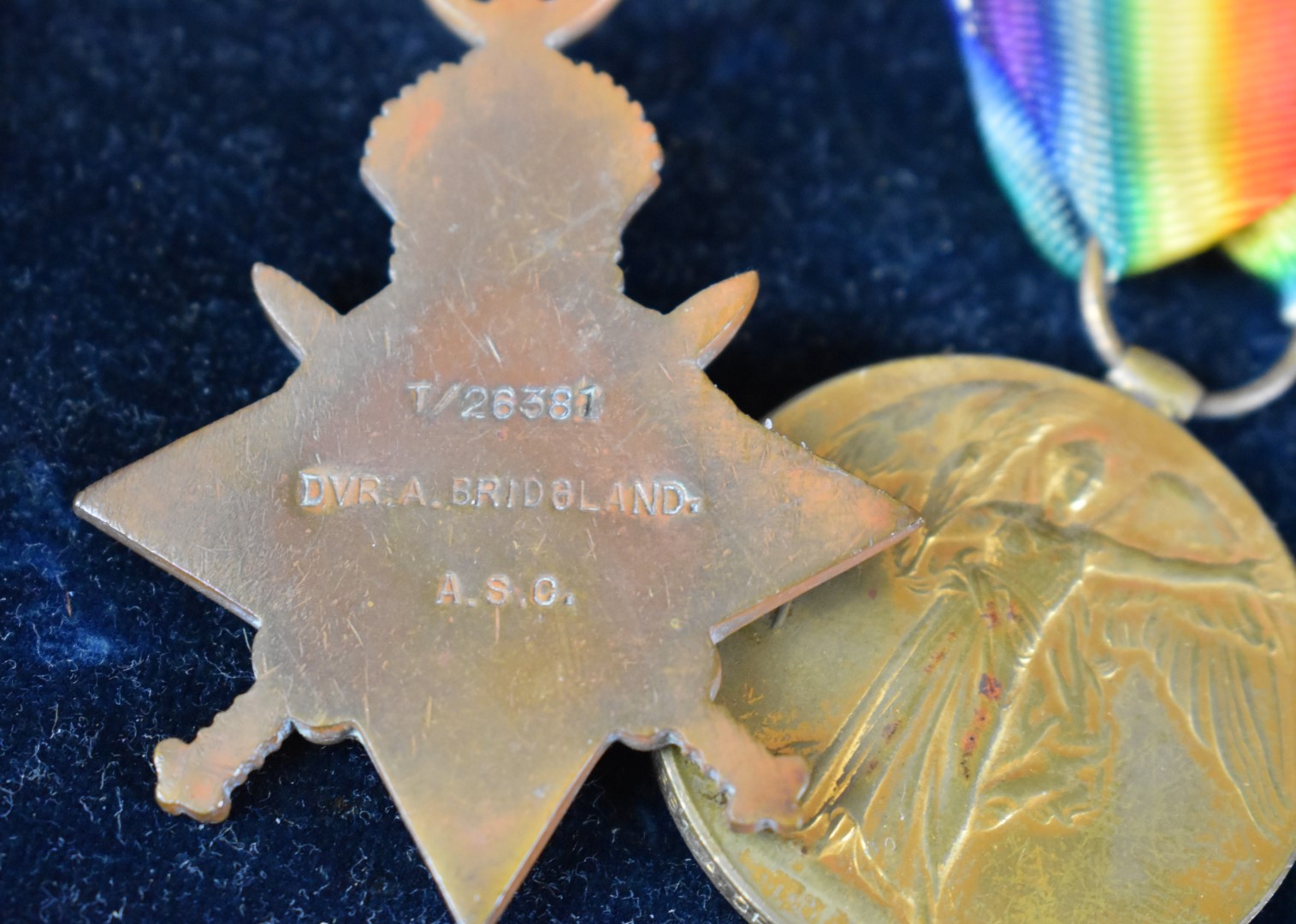 British WW1 and WW2 father and son medal groups comprising 1914/1915 Star, War Medal and Victory - Image 16 of 20