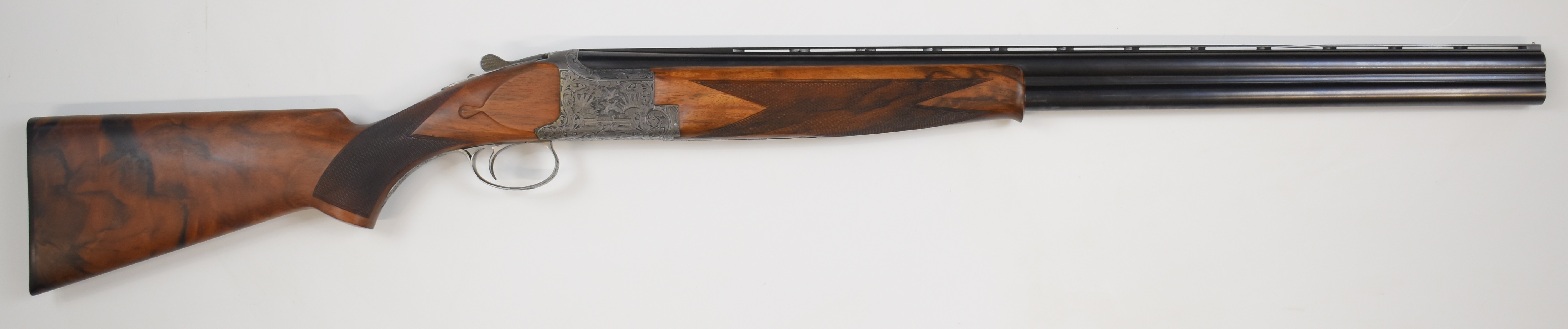 Browning B25 Diana 12 bore over and under ejector shotgun with Pierre Lallemand engraved scenes of - Image 17 of 30