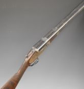 Charles Lancaster of London 12 bore sidelock side by side ejector shotgun with named locks, all over