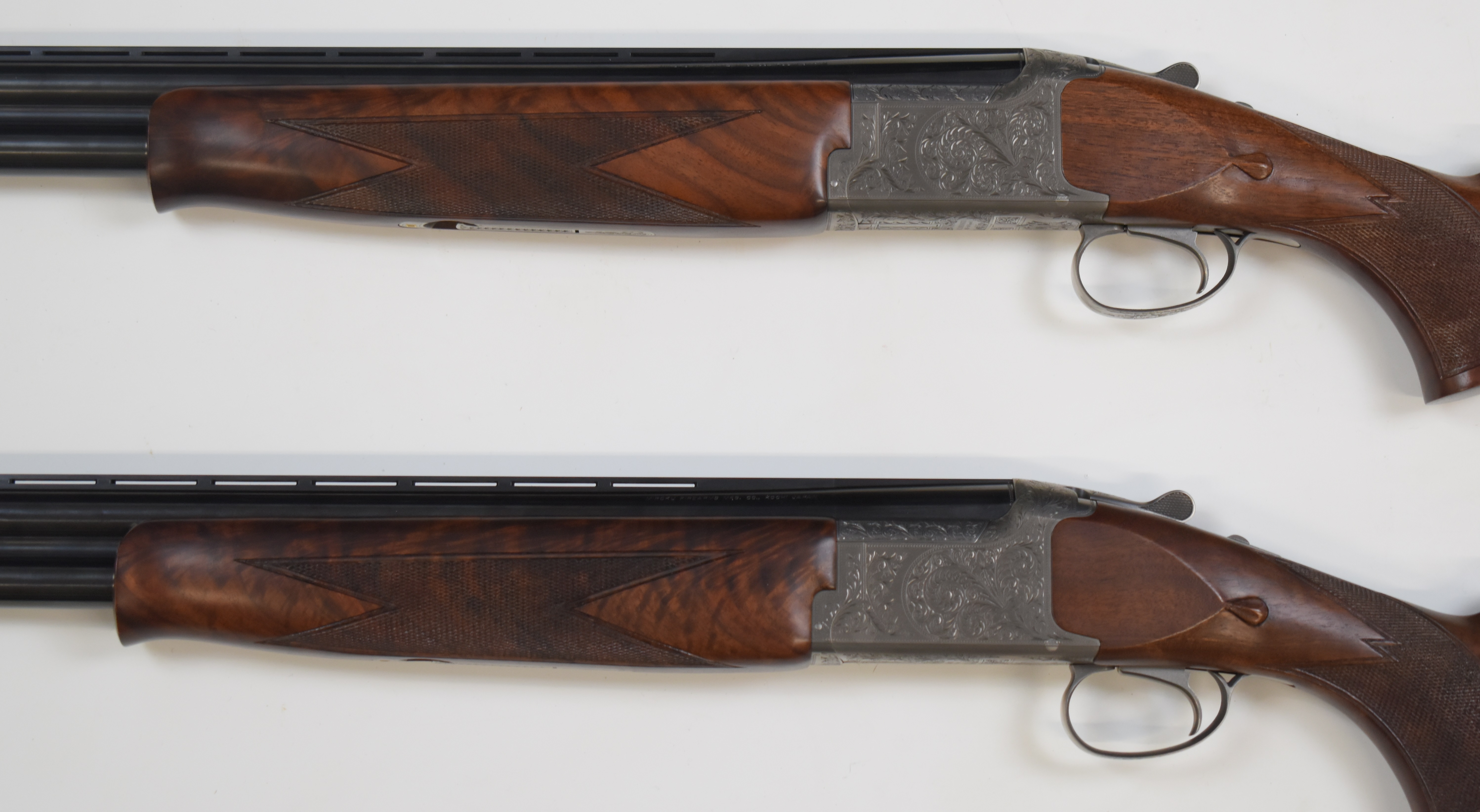 A pair of Miroku MK-60 Sport Universal SPG5 12 bore over and under ejector shotguns, each with - Image 12 of 32