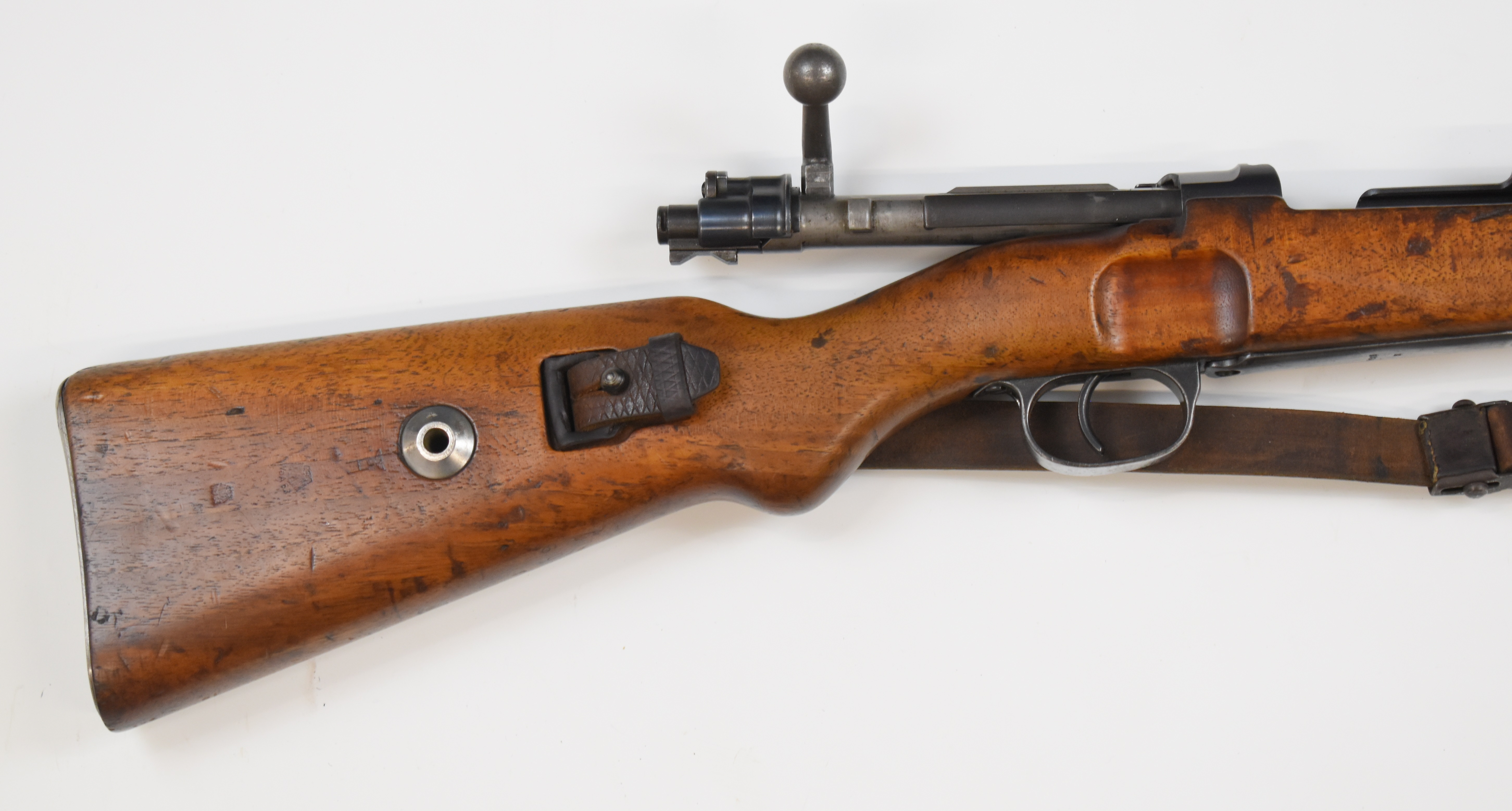 German Mauser Model K98 7.92 bolt-action rifle with receiver stamped '27 1940', adjustable sights, - Image 3 of 9