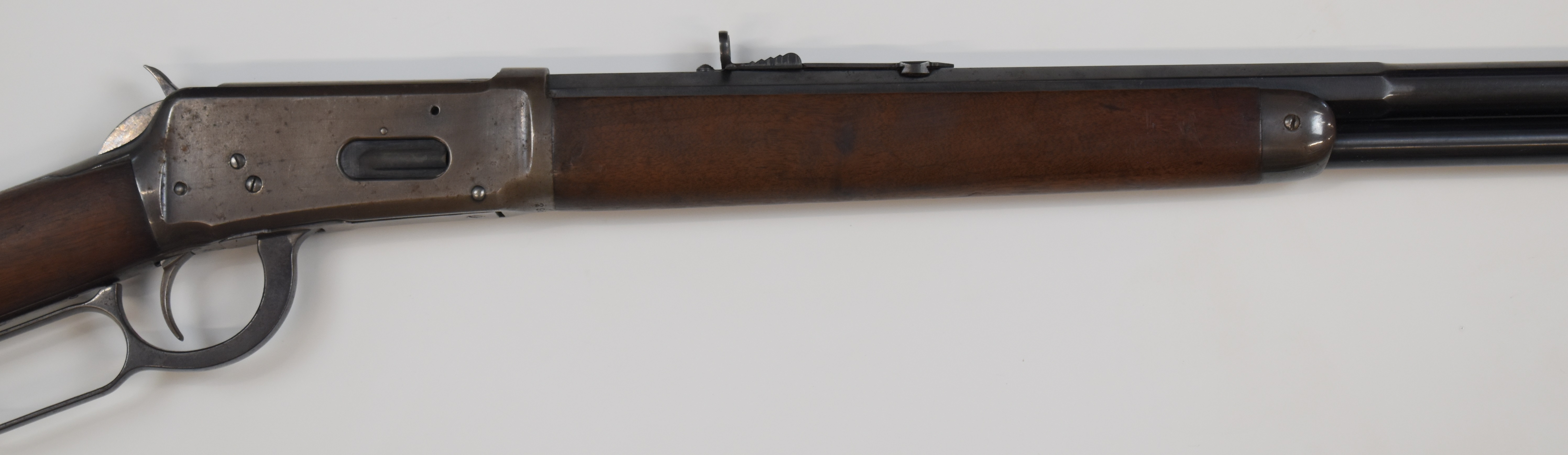 Winchester Model 1894 .32-40 underlever repeating rifle with adjustable Marbles Gladstone USA - Image 4 of 20