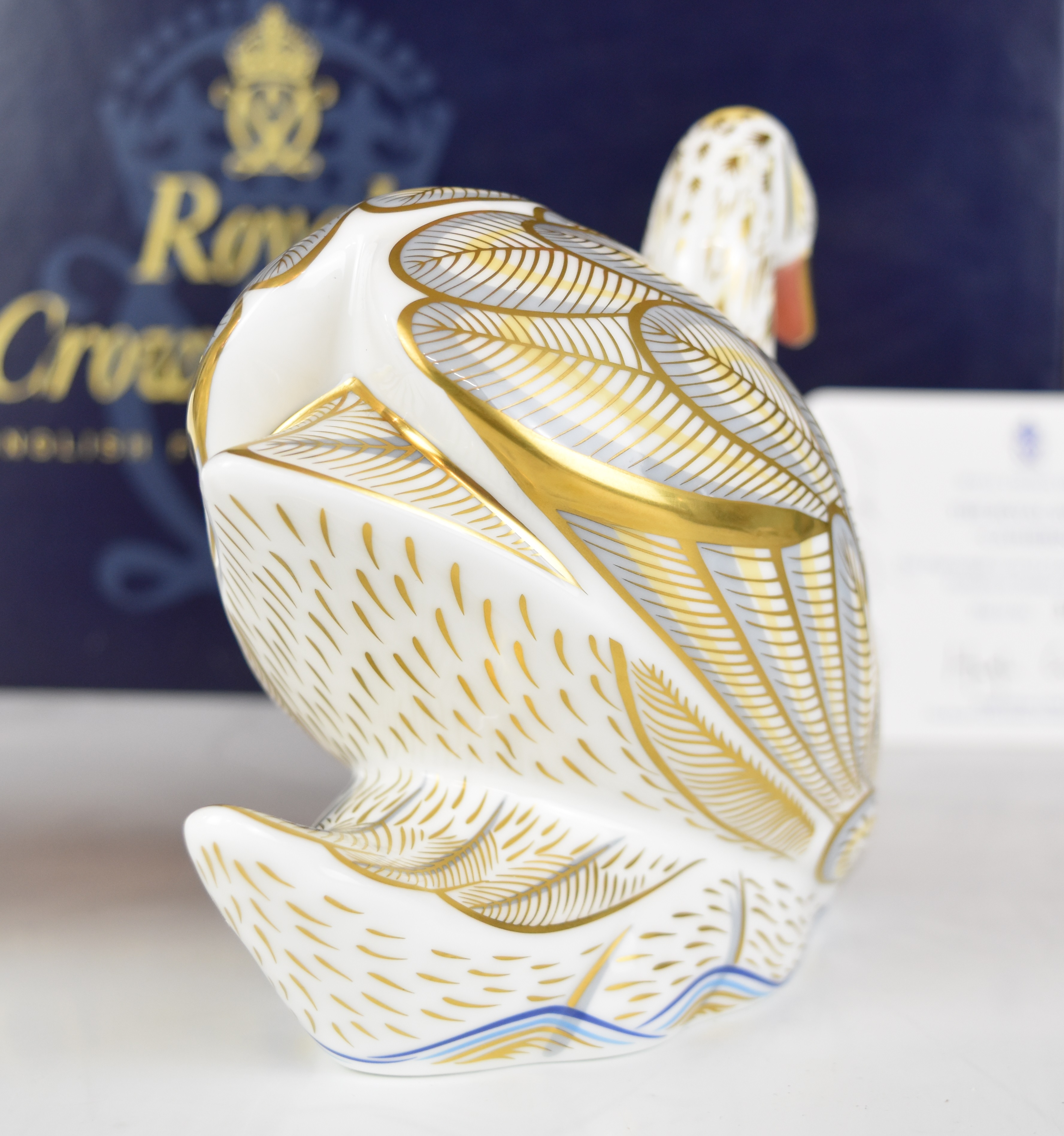 Royal Crown Derby limited edition 34/250 Royal Swans, Catherine and William, boxed with - Image 6 of 6