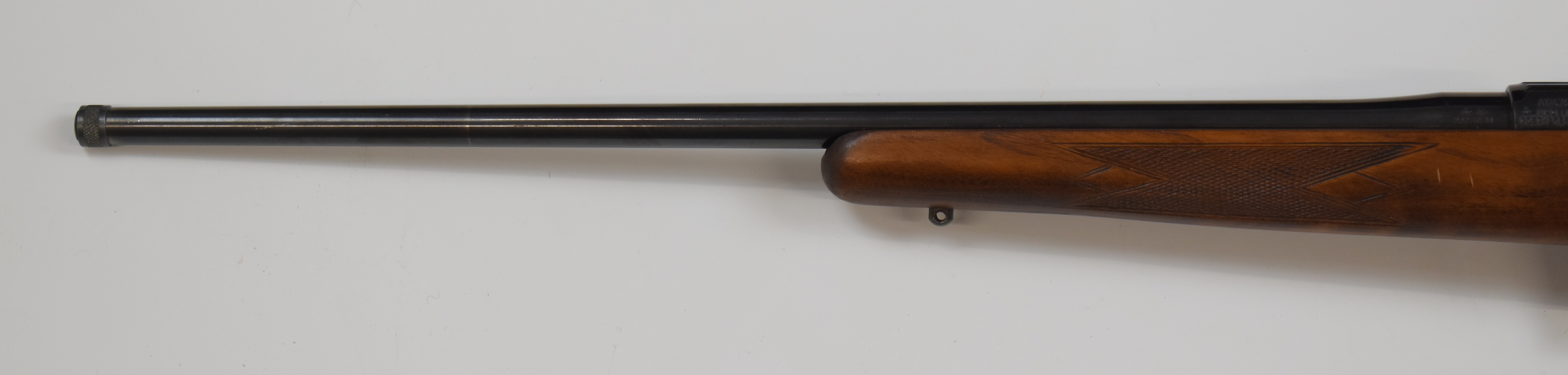 CZ 527 American .222 Remington bolt-action rifle with chequered semi-pistol grip and forend, sling - Image 9 of 10