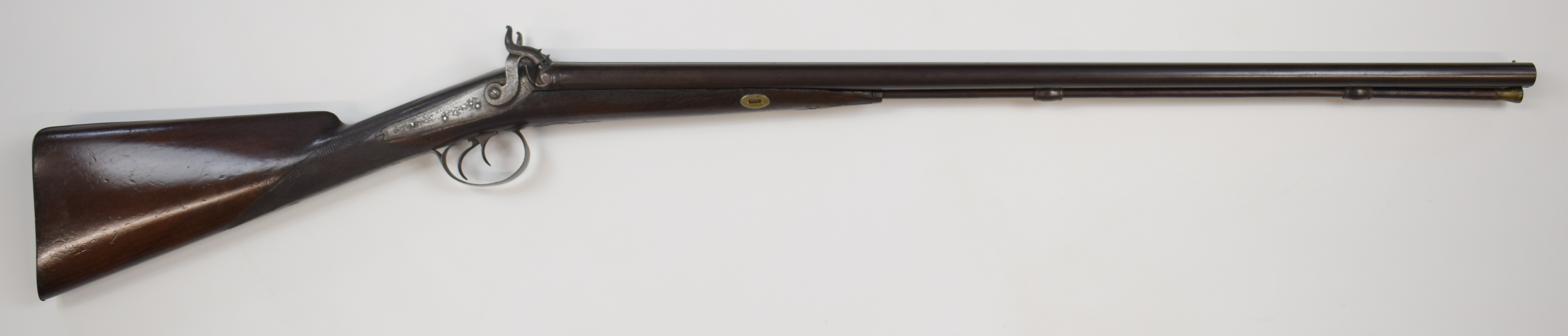 Hambling of Totness 16 bore percussion hammer action double barreled side by side muzzle loading - Image 2 of 13