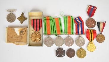 Collection of twelve medals comprising WW1 Victory Medal named to 23035 Pte H Summerling Royal