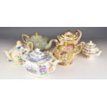 Collectable teapots including Grainger Worcester, Sadler, two chintz, Copeland, Masons and Sadler