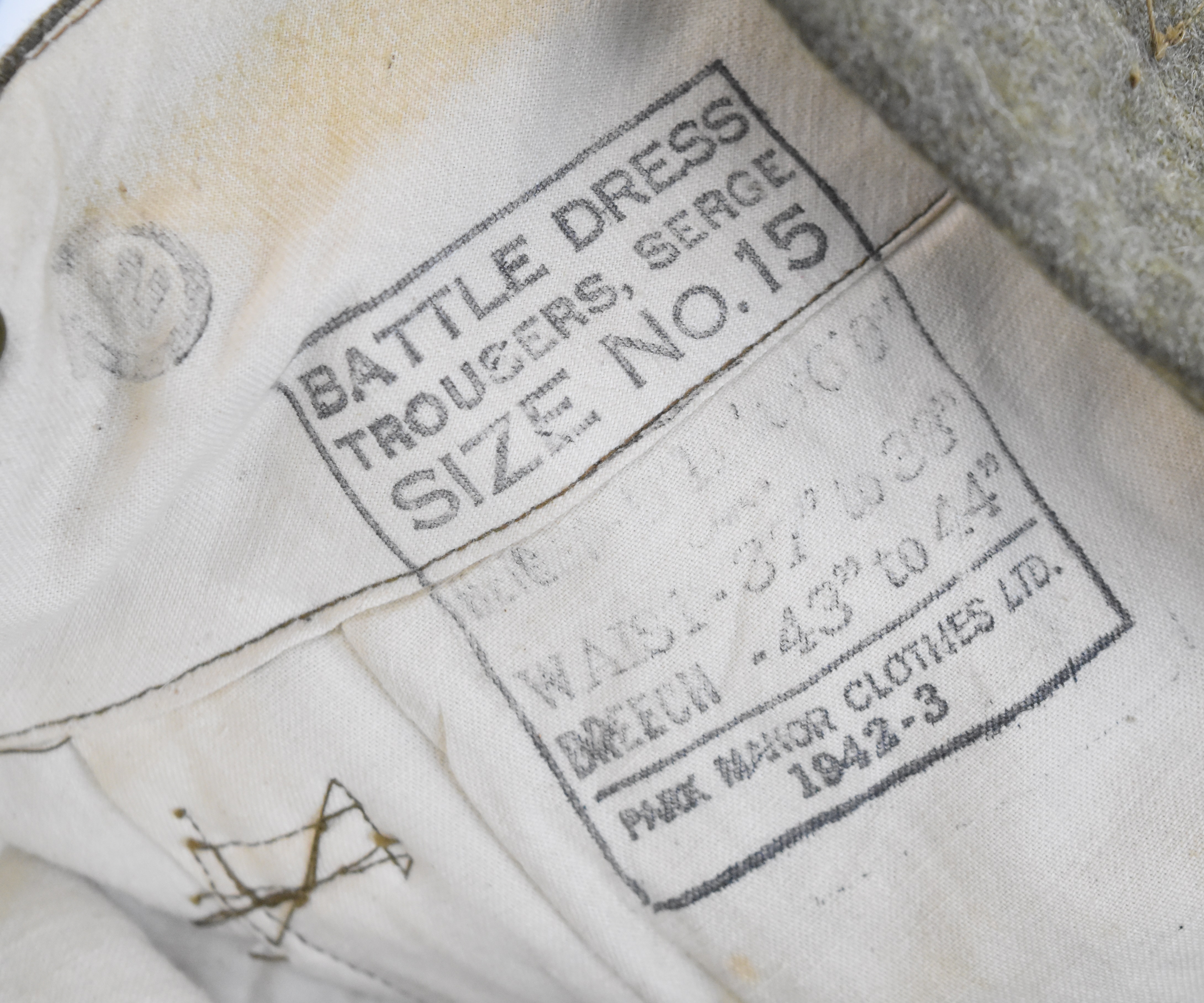 British Forces battle dress blouse with Royal Artillery shoulder titles, ink stamped to internal - Image 5 of 6