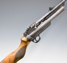 Webley Service Mark II .22 air rifle with interchangeable barrel, adjustable pop-up peep hole target