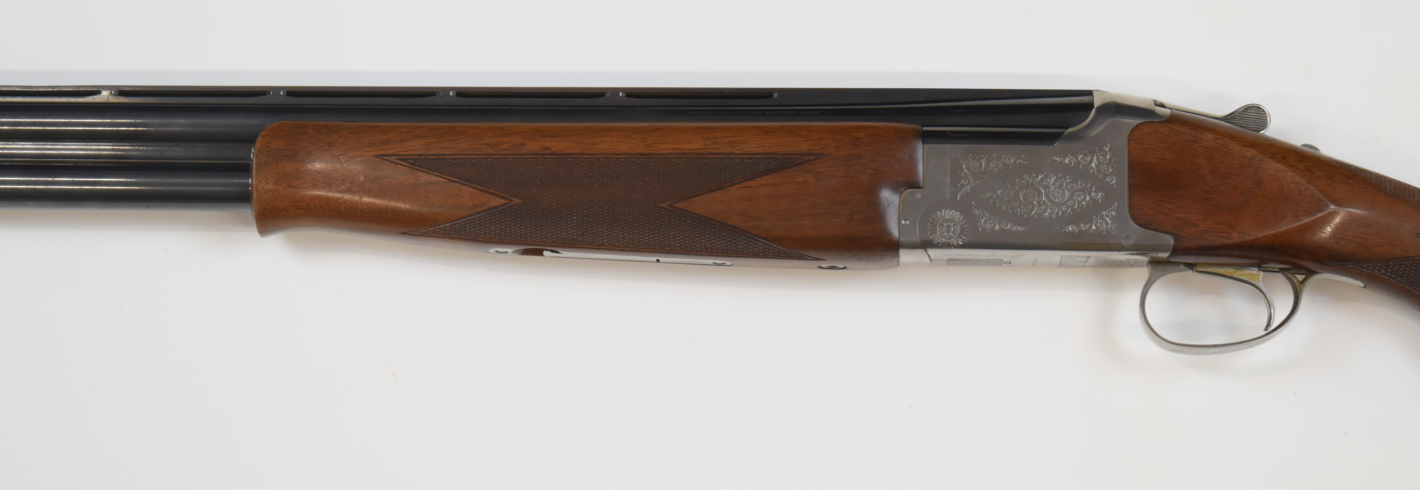 Miroku 7000 SP-I 12 bore over and under ejector shotgun with engraved locks, trigger guard, thumb - Image 9 of 10