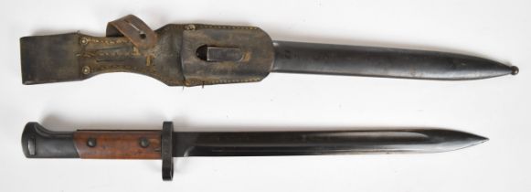 Czechosolovakia 1923/1924 pattern bayonet, with good stamps to ricasso, 30cm fullered blade,