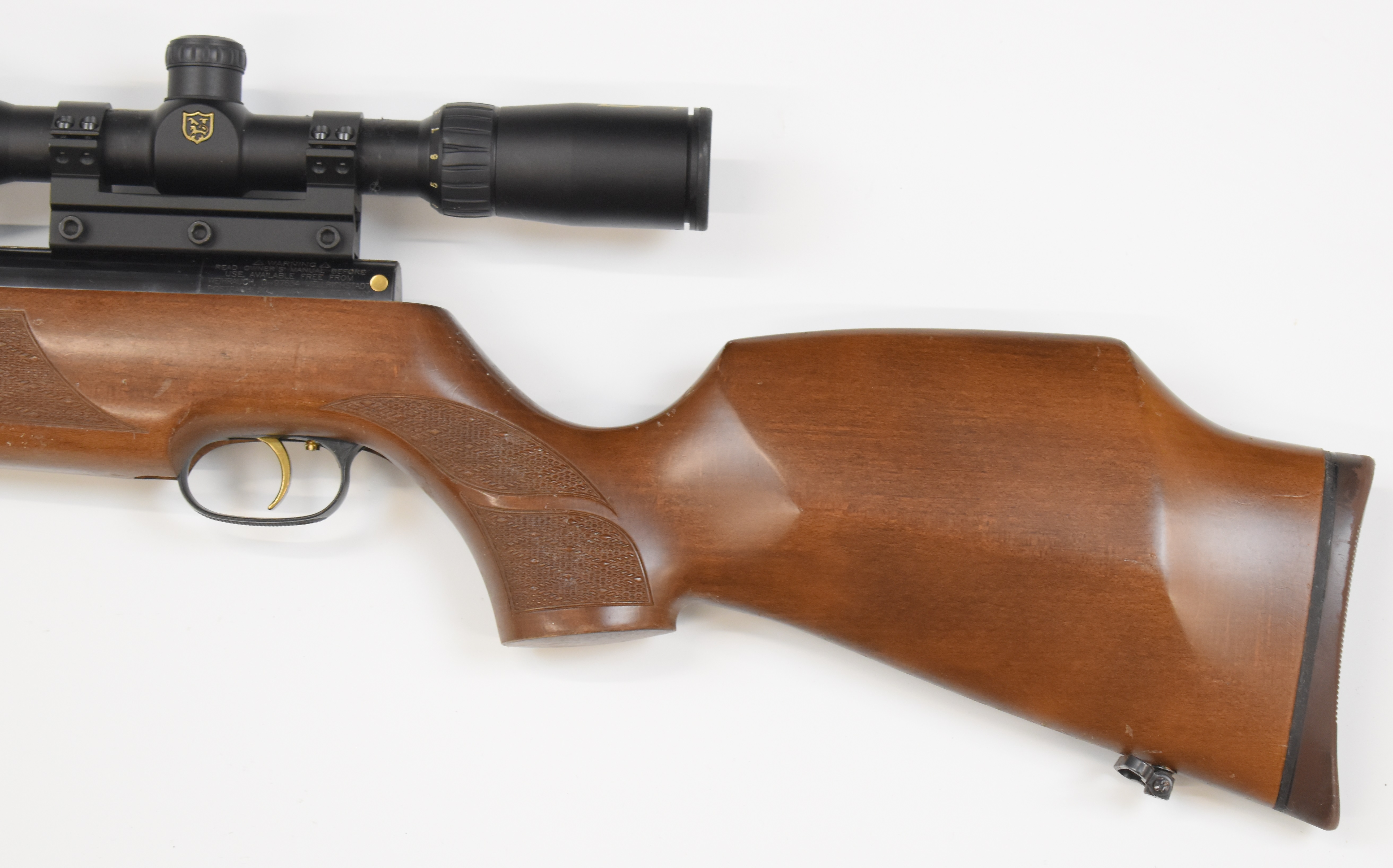 Weihrauch HW97K .177 underlever air rifle with chequered semi-pistol grip, raised cheek piece, sling - Image 7 of 10
