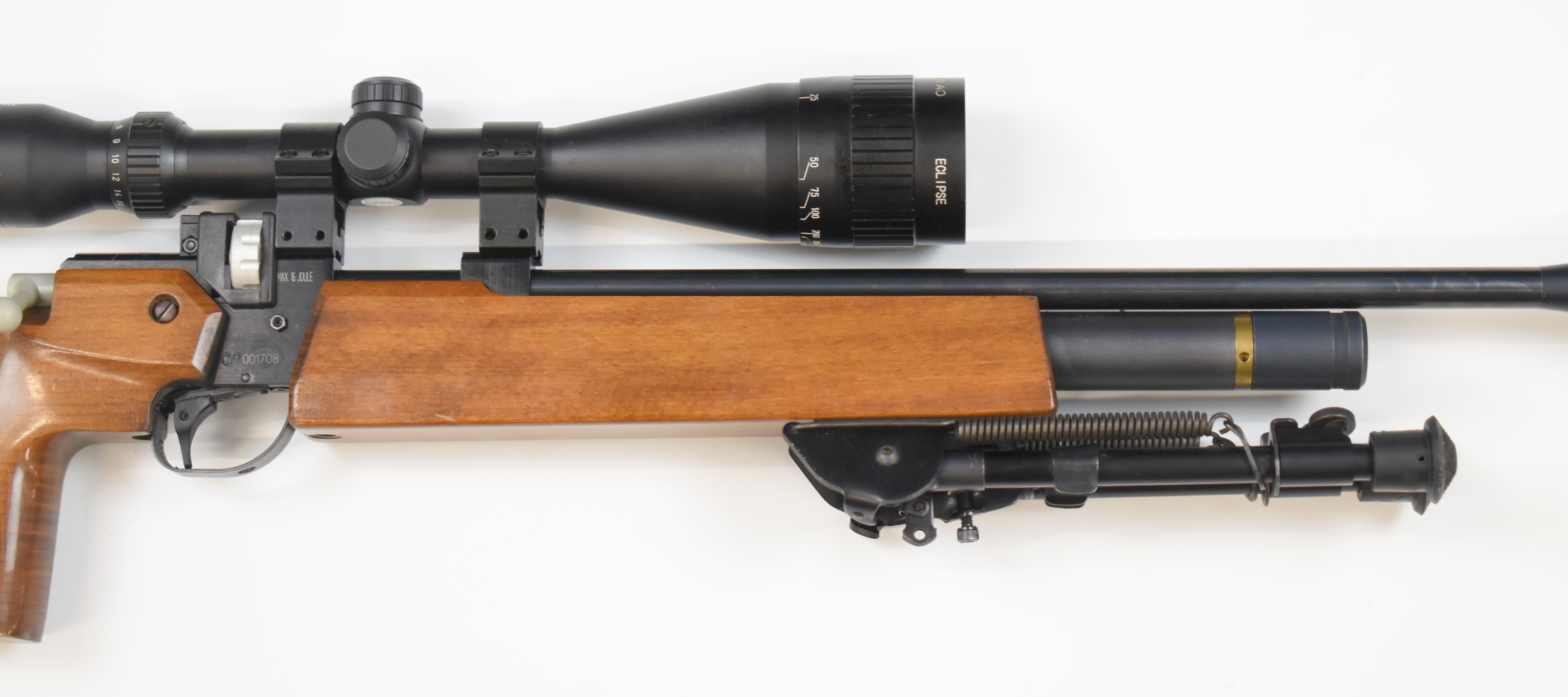 Air Arms S200 .22 PCP air rifle with 10-shot magazine, sound moderator, bi-pod, adjustable trigger - Image 4 of 9