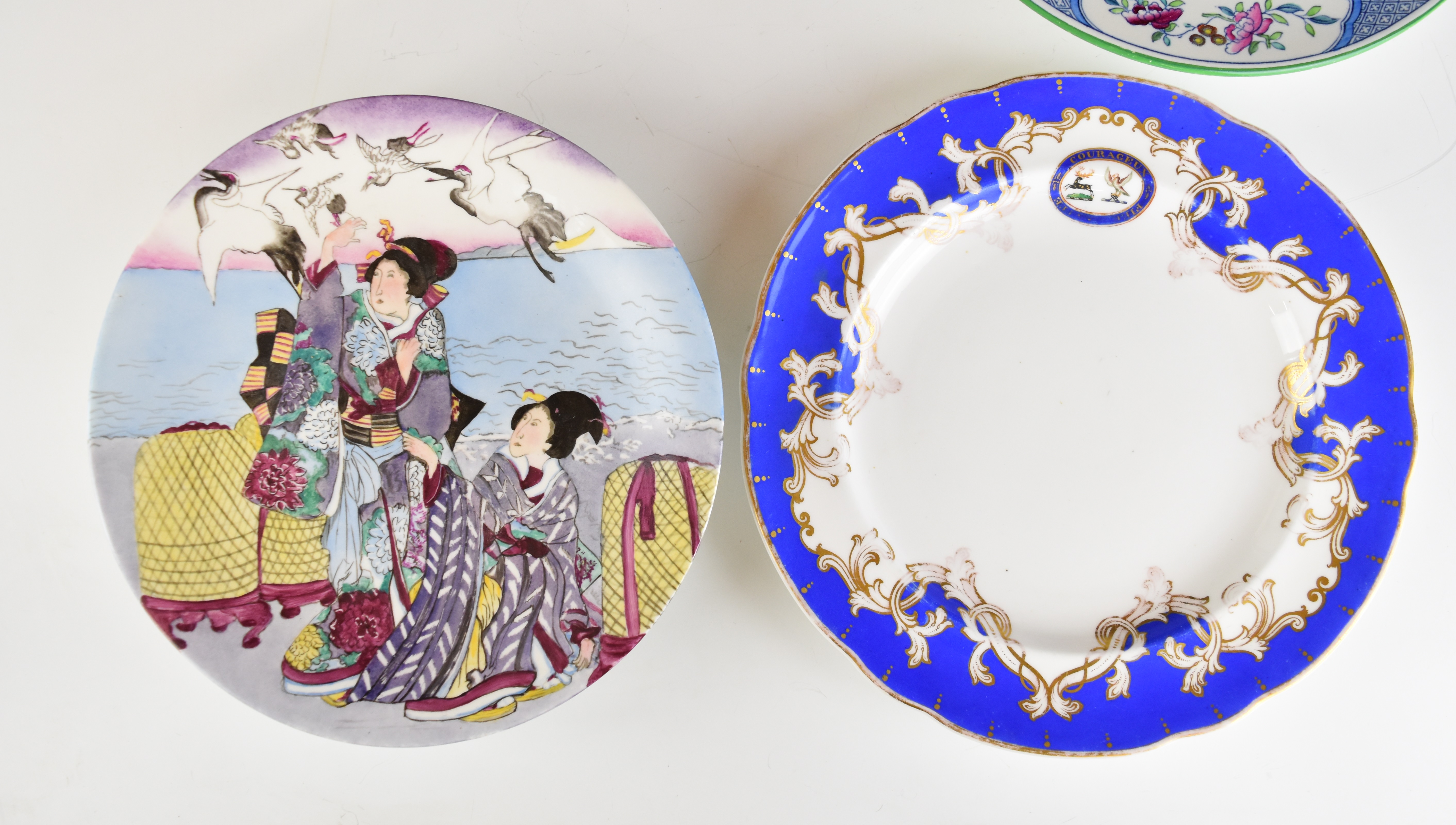 Collection of ceramics including Copeland cabinet plates, Silvester pattern tureen stand, hand - Image 6 of 10