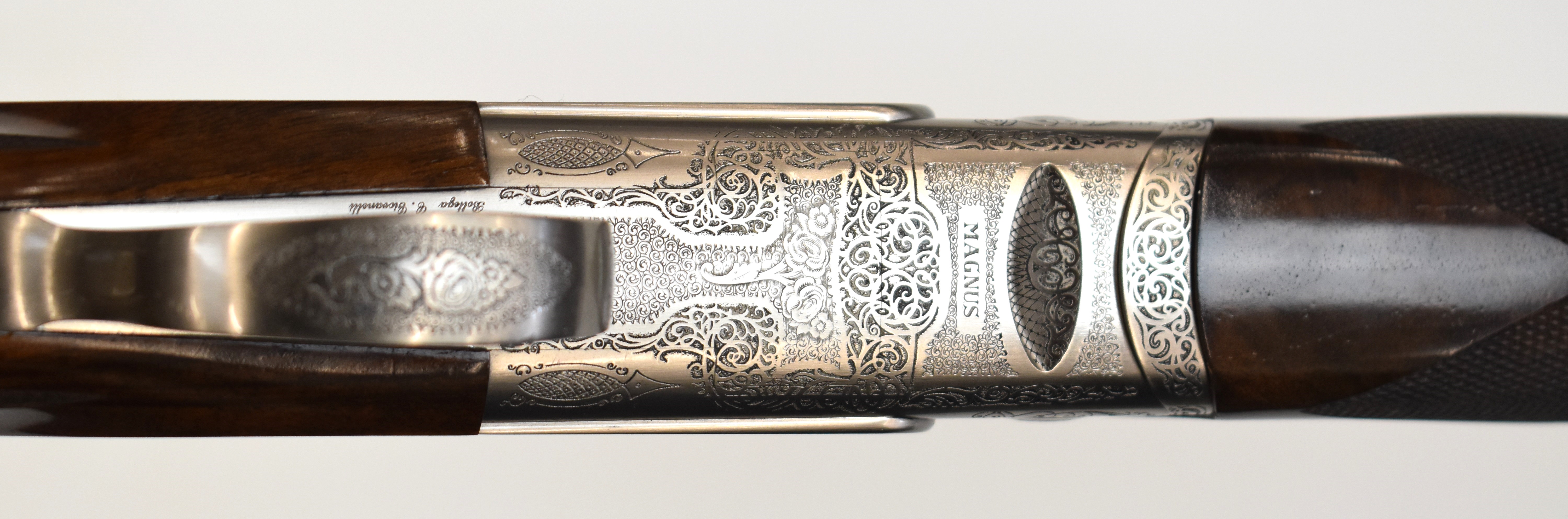 Caesar Guerini Magnus Deluxe Game 12 bore over and under ejector shotgun with engraved scenes of - Image 6 of 18