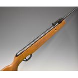 Milbro Sportsman .22 air rifle with semi-pistol grip and adjustable sights, serial number