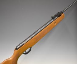 Milbro Sportsman .22 air rifle with semi-pistol grip and adjustable sights, serial number
