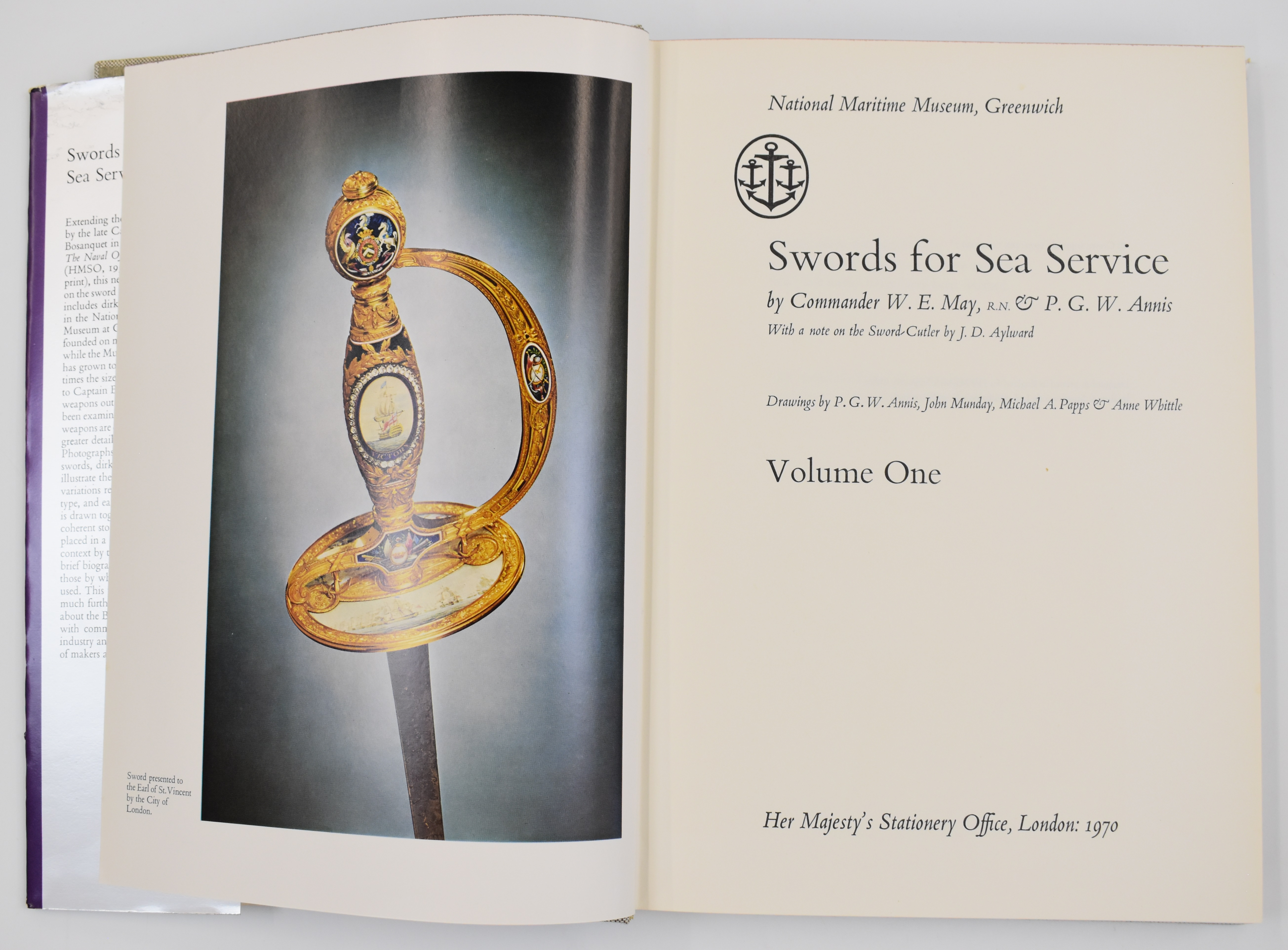Swords for Sea Service by Commander W.E. May & P.W Annis, printed for Her Majesty's Stationery - Image 3 of 12