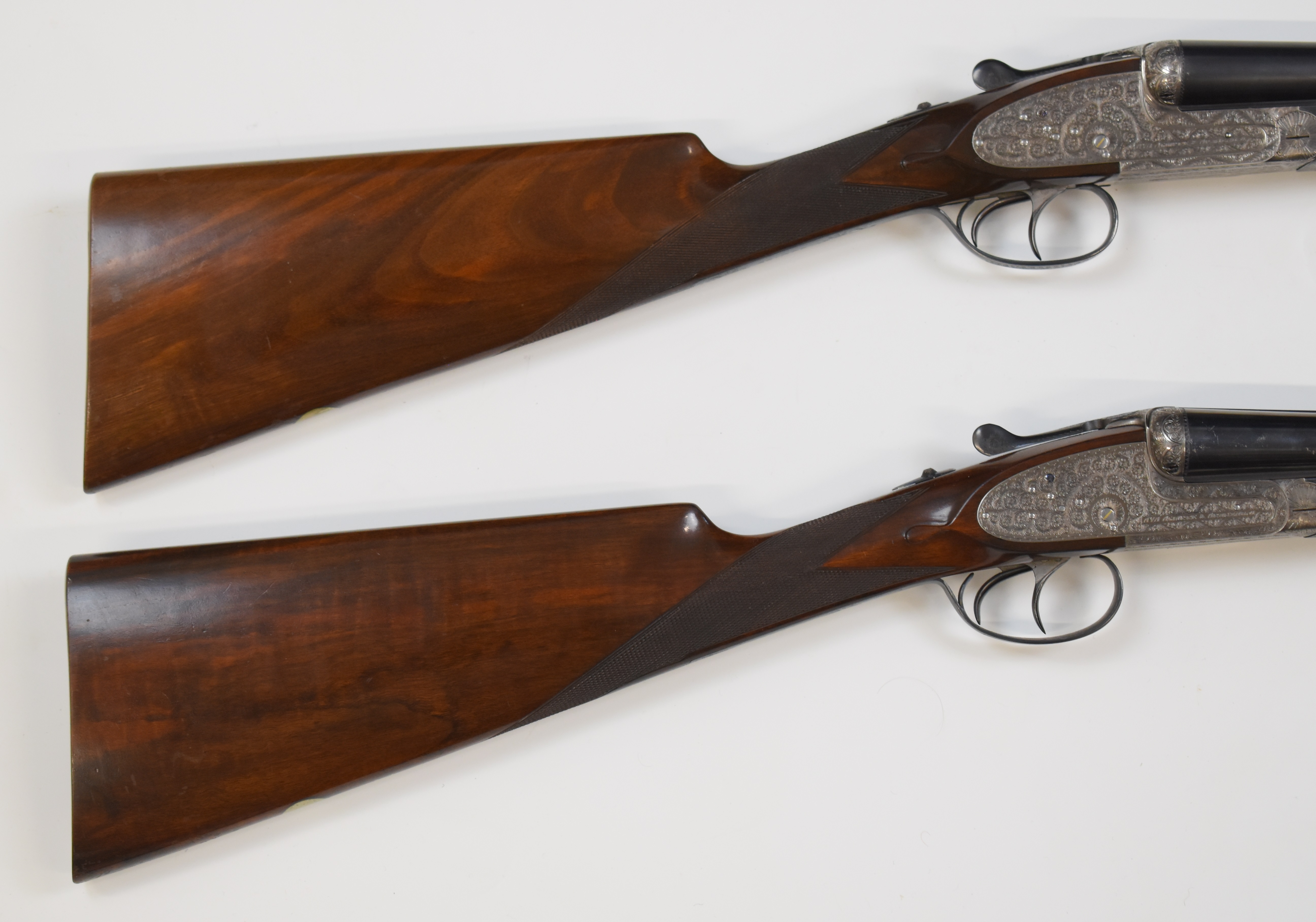 Pair of AYA No 2 12 bore sidelock side by side ejector shotguns each with hand detachable locks, all - Image 18 of 30