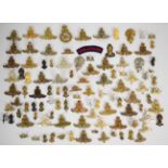 Large collection of approximately 100 Royal Artillery badges including Militia, Volunteer and