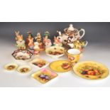 Royal Doulton Bunnykins figures, Border Fine Arts Beatrix Potter figures, Mason's Mandalay teapot,