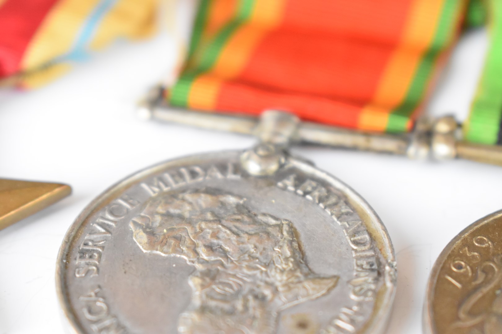 South Africa WW2 group of four medals comprising Africa Star, Defence Medal, War Medal and Africa - Image 2 of 4