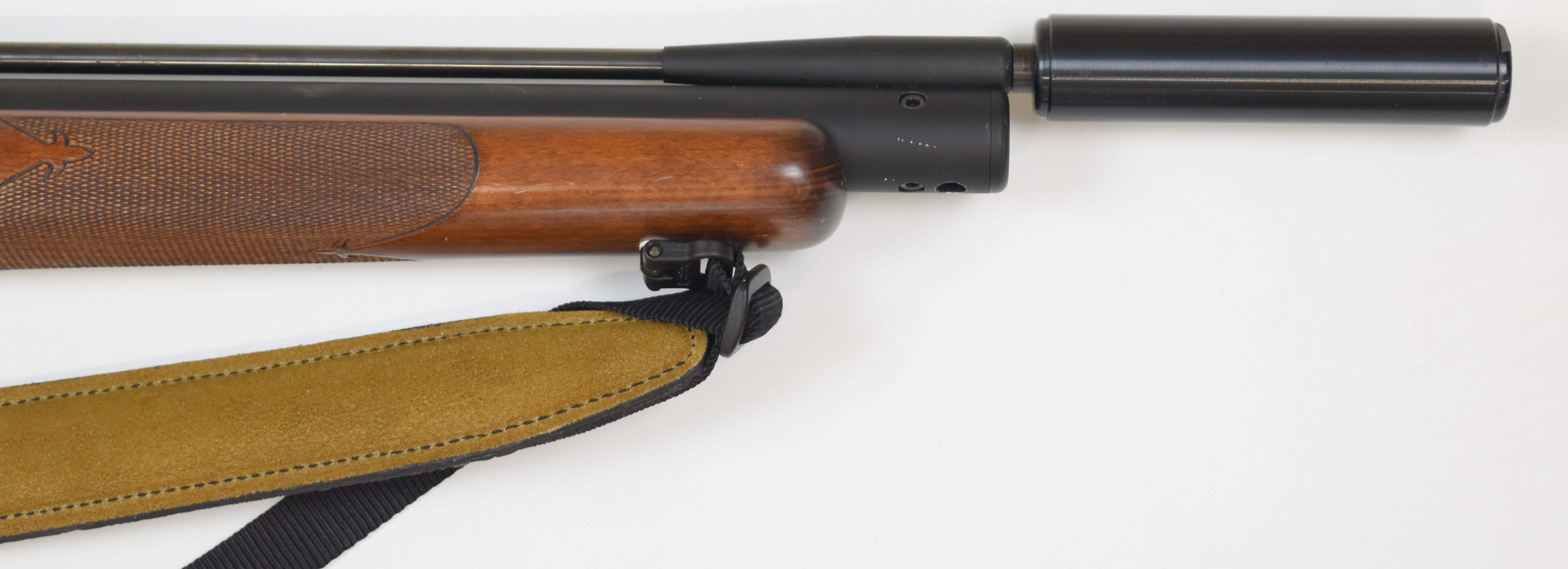 Webley Axsor .22 PCP air rifle with chequered semi-pistol grip and forend, raised cheek piece, - Image 15 of 20