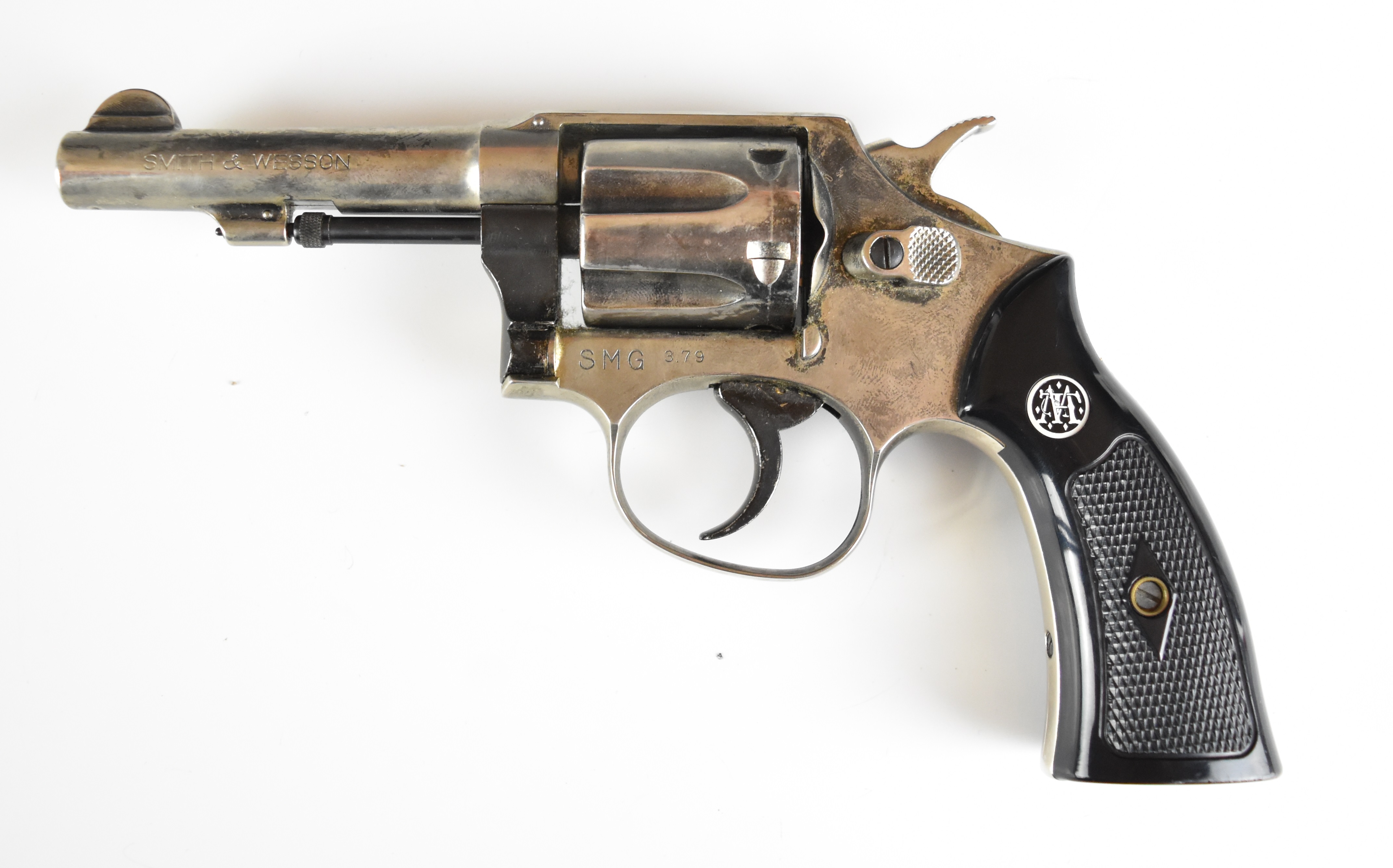 Kokusai Smith & Wesson .38 Special CTG style six shot double-action blank firing revolver with - Image 2 of 16