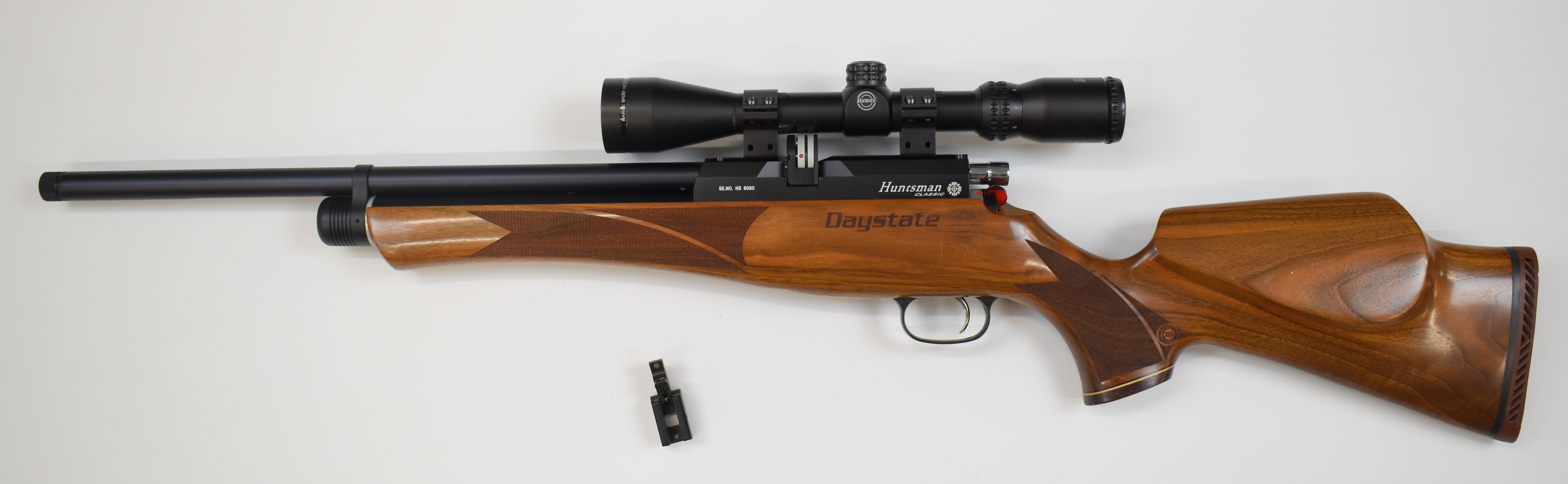 Daystate Huntsman Classic .177 PCP air rifle with monogrammed and chequered semi-pistol grip, - Image 6 of 9