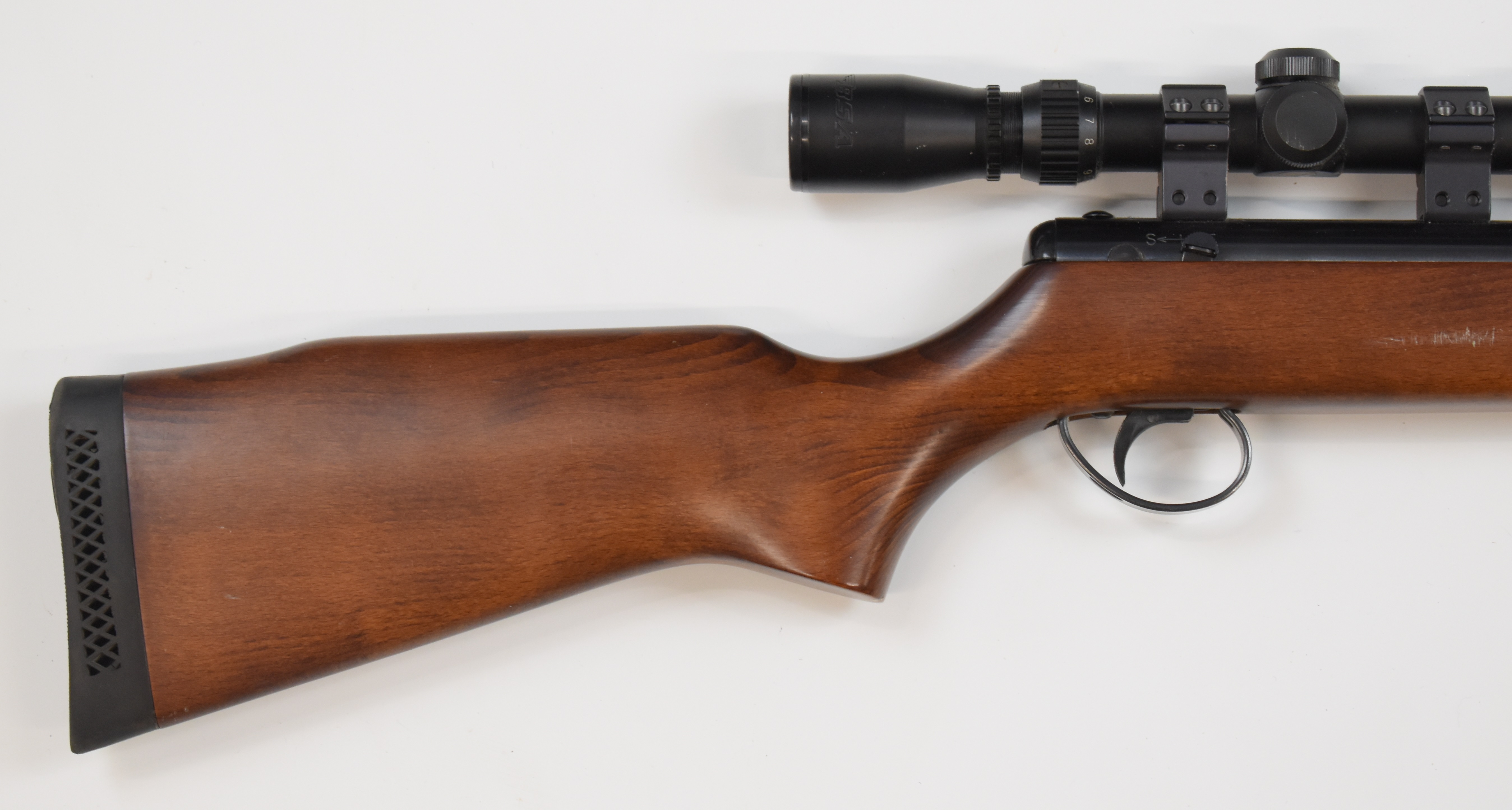 BSA Supersport .22 air rifle with semi-pistol grip, raised cheek piece, adjustable trigger and BSA - Image 3 of 9