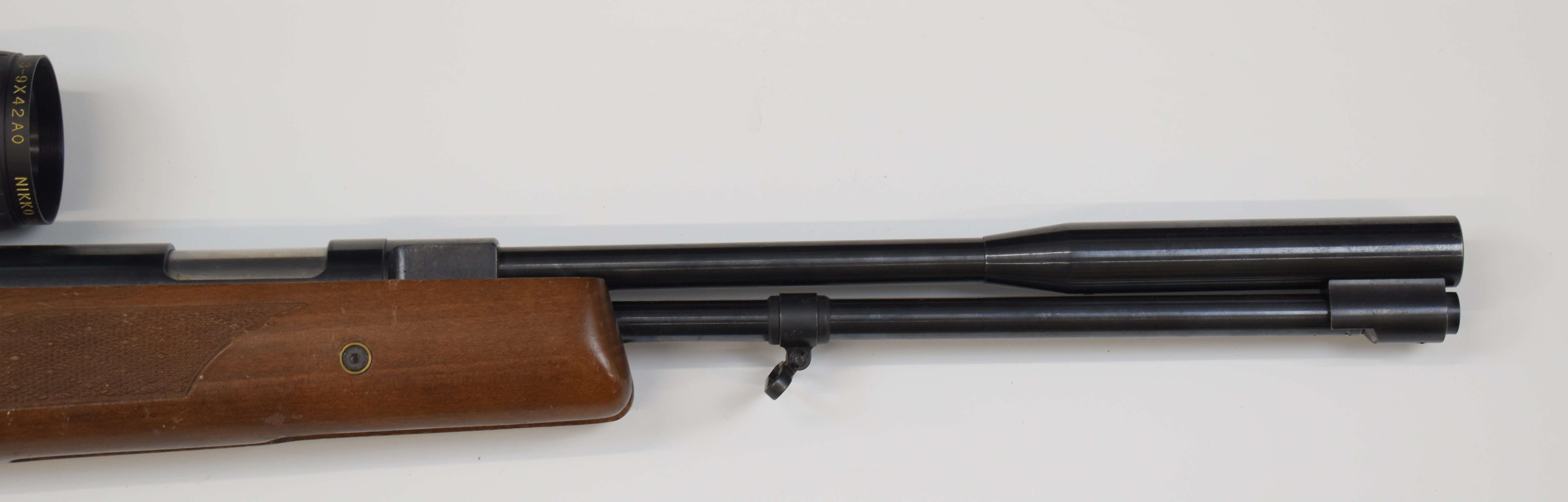 Weihrauch HW97K .177 underlever air rifle with chequered semi-pistol grip, raised cheek piece, sling - Image 5 of 10