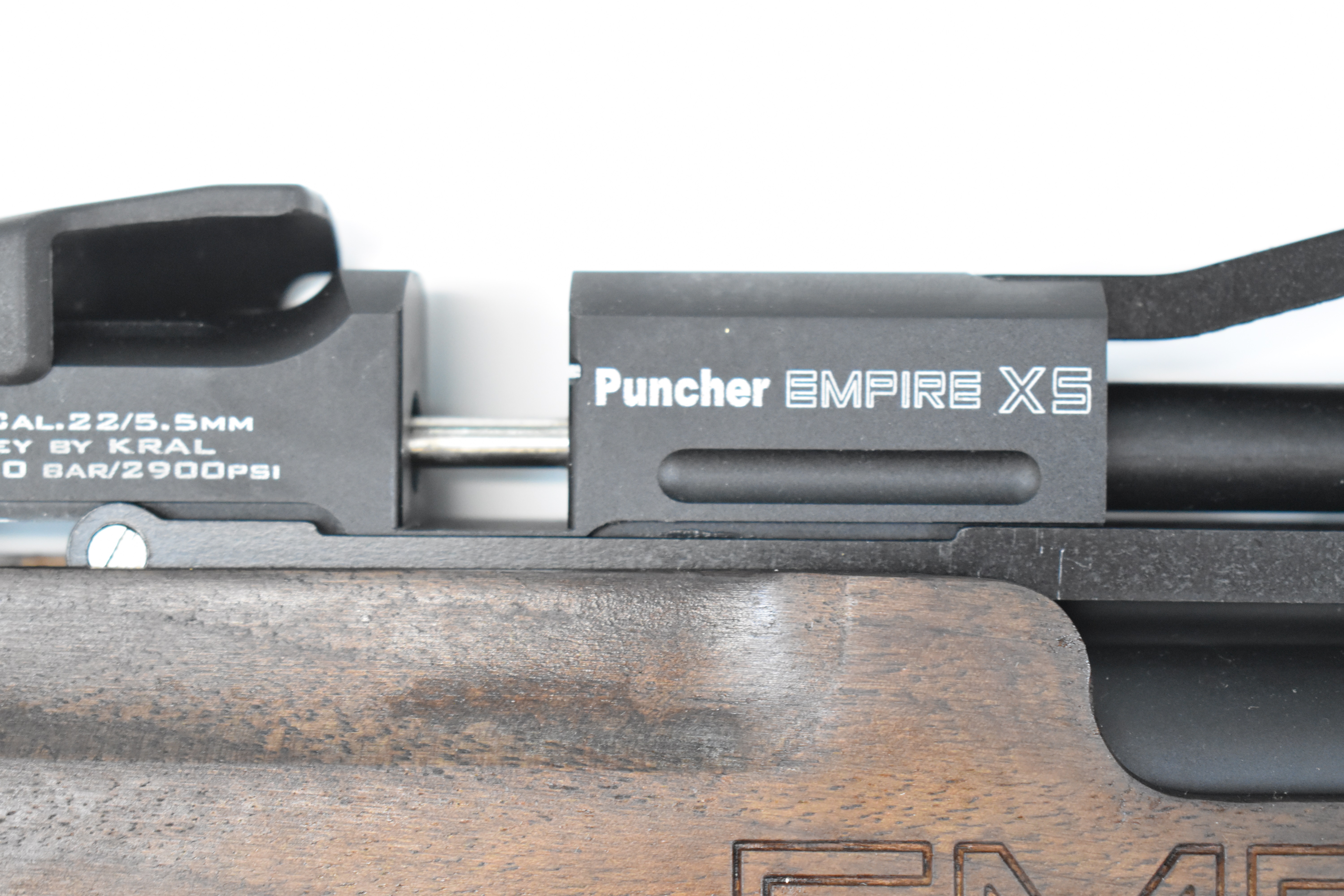 Kral Puncher Empire XS .22 PCP carbine air rifle with textured pistol grip, two 14-shot magazines - Image 5 of 9