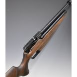 Webley Raider 12 .22 PCP air rifle with aluminium carbine cylinder, textured semi-pistol grip and