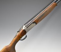 Francarm 12 bore over and under ejector shotgun with engraved lock, underside and top plate,