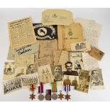 British Army WW2 medal group of five comprising 1939/1945 Star, France & Germany Star, Africa Star