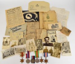 British Army WW2 medal group of five comprising 1939/1945 Star, France & Germany Star, Africa Star