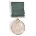 British Army Edward VII Volunteer Long Service Medal named to 3438 Pte D Chadwick, 1st Volunteer